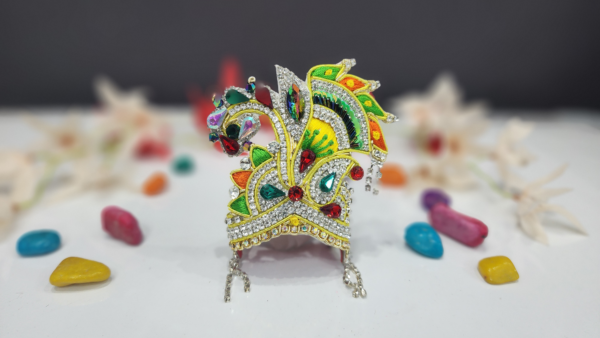 Beautiful Handcrafted Multicolor Laddu Gopal Mukut